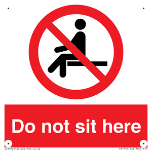Do not sit here